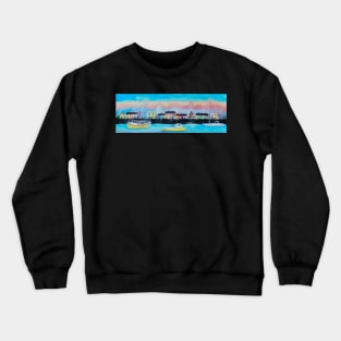 Boats in the Harbour Crewneck Sweatshirt